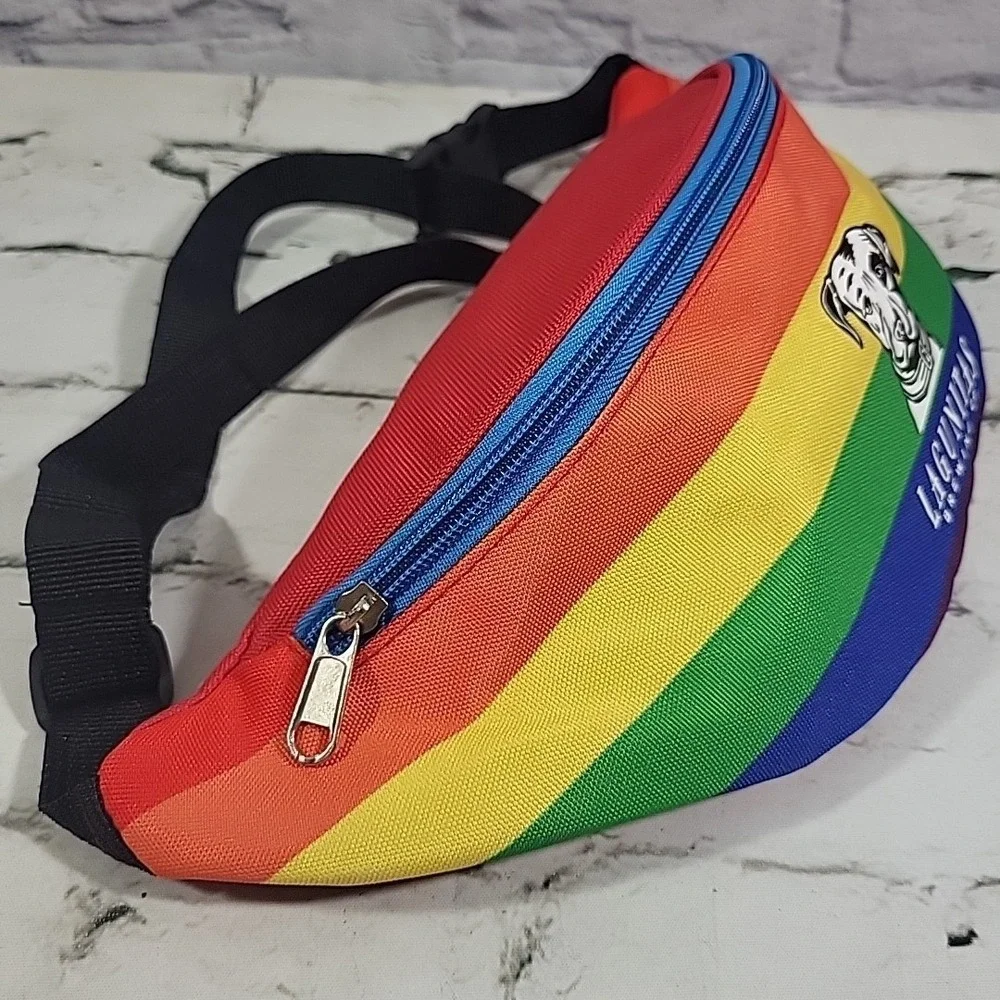 Lagunitas Brewing Rainbow‎ Striped Fannypack Waist Hip Bag Advertising Promo
